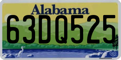 AL license plate 63DQ525