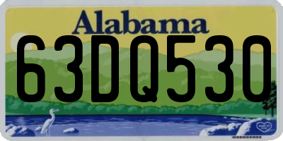 AL license plate 63DQ530