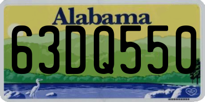 AL license plate 63DQ550