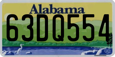 AL license plate 63DQ554