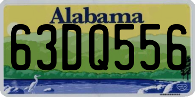 AL license plate 63DQ556