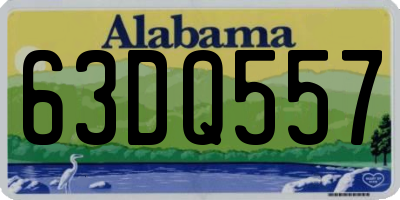 AL license plate 63DQ557