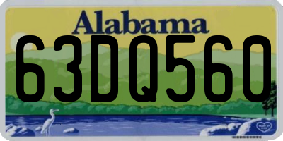 AL license plate 63DQ560