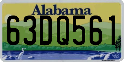 AL license plate 63DQ561
