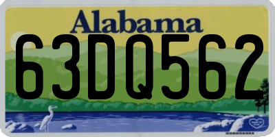 AL license plate 63DQ562