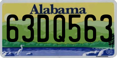 AL license plate 63DQ563