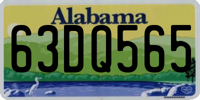 AL license plate 63DQ565