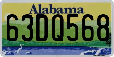 AL license plate 63DQ568