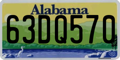 AL license plate 63DQ570