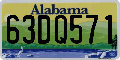 AL license plate 63DQ571
