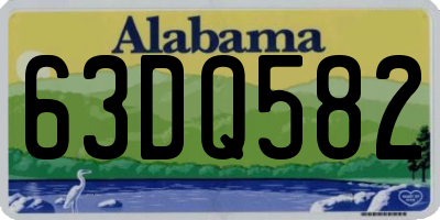 AL license plate 63DQ582