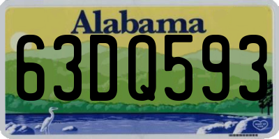 AL license plate 63DQ593