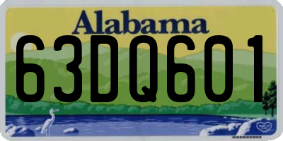 AL license plate 63DQ601