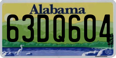 AL license plate 63DQ604