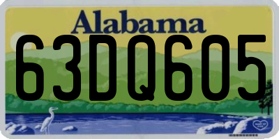 AL license plate 63DQ605