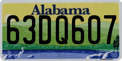 AL license plate 63DQ607