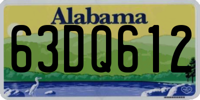 AL license plate 63DQ612
