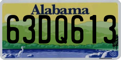 AL license plate 63DQ613