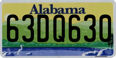 AL license plate 63DQ630