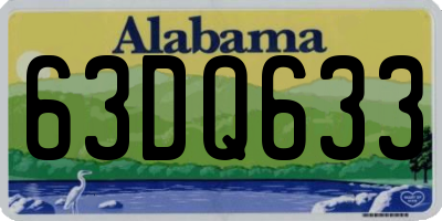 AL license plate 63DQ633