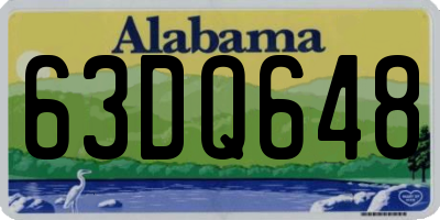AL license plate 63DQ648