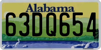 AL license plate 63DQ654