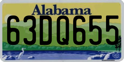AL license plate 63DQ655