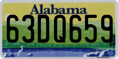 AL license plate 63DQ659