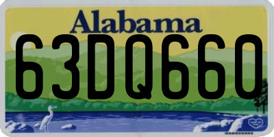 AL license plate 63DQ660