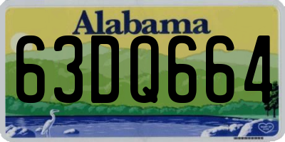AL license plate 63DQ664