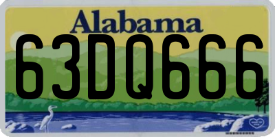 AL license plate 63DQ666