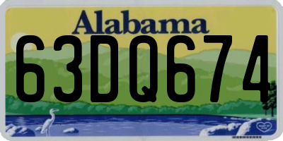 AL license plate 63DQ674
