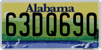 AL license plate 63DQ690