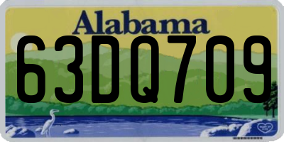 AL license plate 63DQ709
