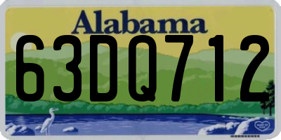 AL license plate 63DQ712