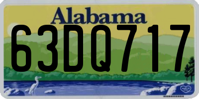 AL license plate 63DQ717