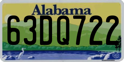 AL license plate 63DQ722