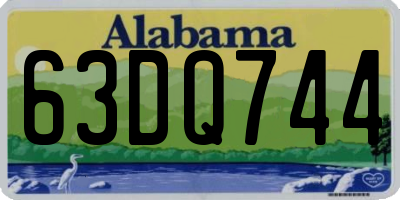AL license plate 63DQ744