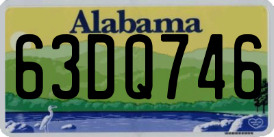 AL license plate 63DQ746