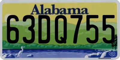 AL license plate 63DQ755