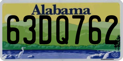 AL license plate 63DQ762