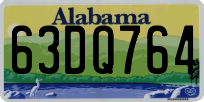 AL license plate 63DQ764