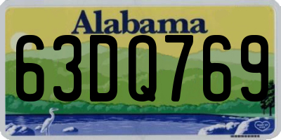 AL license plate 63DQ769