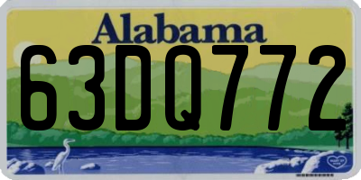 AL license plate 63DQ772
