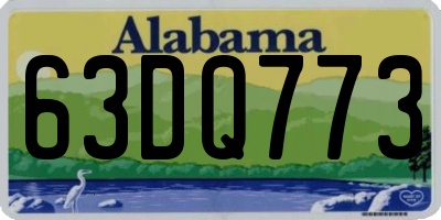 AL license plate 63DQ773