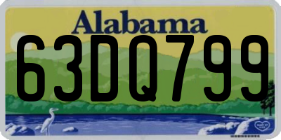 AL license plate 63DQ799