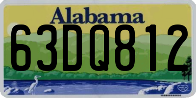 AL license plate 63DQ812
