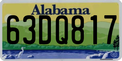 AL license plate 63DQ817