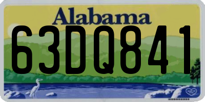 AL license plate 63DQ841