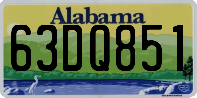 AL license plate 63DQ851